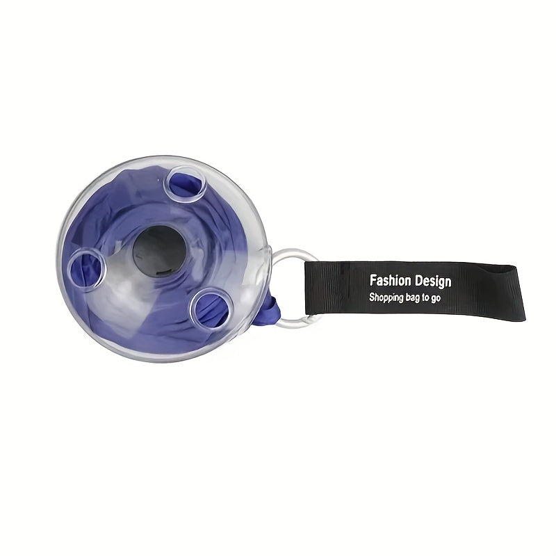 Extra Large Foldable Nylon Shopping Bag With Stretchable Design, Lightweight Grocery Tote, Compact And Lightweight With 3.54-inch Winding Storage Disk For Supermarket And Daily Use