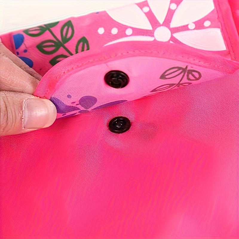 6pcs Reusable Shopping Bags Folding Storage Bags Nordic Printing- Leak-proof Closure- Polyester - Folding Portable- Rectangle Large Capacity for Home Shopping\u002FCommuting\u002FSupermarket Stocking Multi-functional storage device Eco-friendl