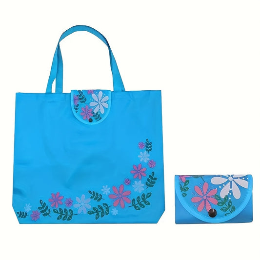 6pcs Reusable Shopping Bags Folding Storage Bags Nordic Printing- Leak-proof Closure- Polyester - Folding Portable- Rectangle Large Capacity for Home Shopping\u002FCommuting\u002FSupermarket Stocking Multi-functional storage device Eco-friendl